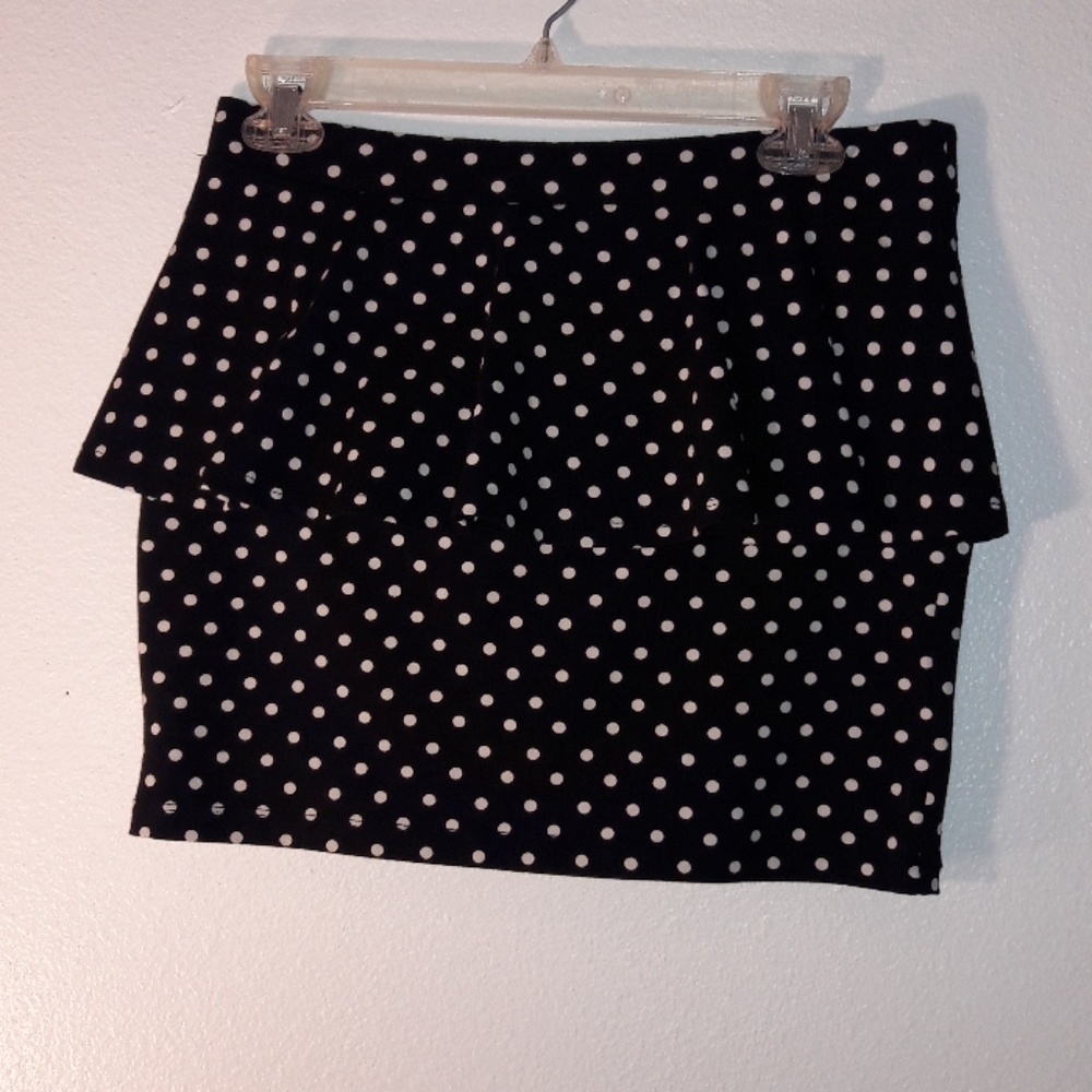 Peplum Mini Skirt